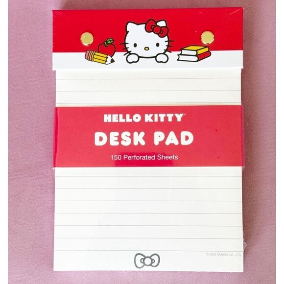 Hello Kitty Desk Pad Notebook Original Hello Kitty Design - Picture 1 of 3